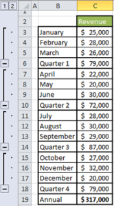 Read more about the article Grouping Rows in Excel