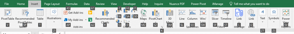 Missing a Mouse? Use ALT - Excel - Commands