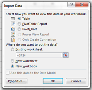 SharePoint  in Excel