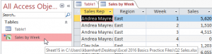 Connecting to Excel with Acess - Navigation Pane