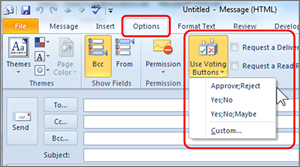 Outlook Voting Buttons