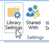 sharepoint versioning - library settings
