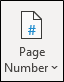 word page number button
