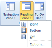 Customize Outlook - reading pane