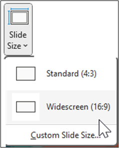 PowerPoint slide size